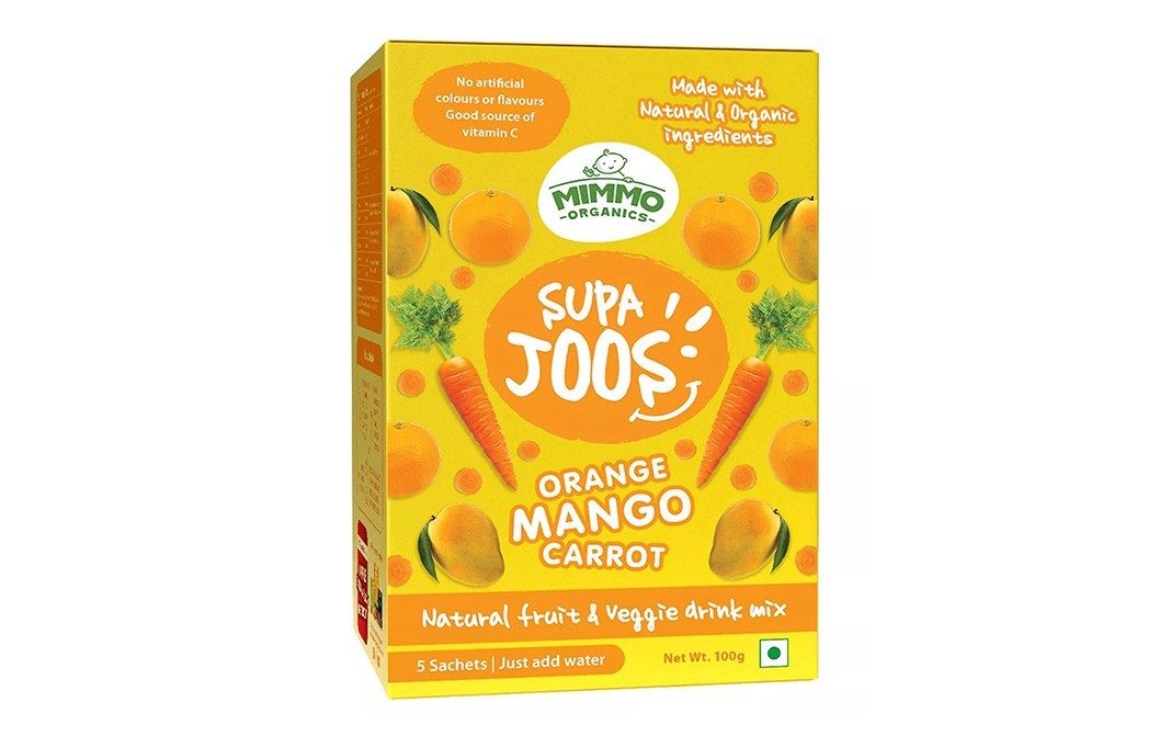 Mimmo Organics Supa Joos Orange Mango Carrot    Pack  100 grams